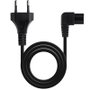 Nanocable Cable Alimentación Acodado CEE7/16/M-C7/H Negro 3.0 m